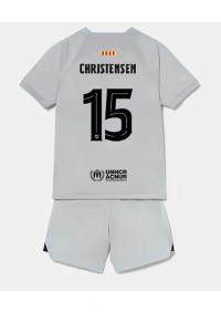 Barcelona Andreas Christensen #15 Babyklær Tredje Fotballdrakt til barn 2022-23 Korte ermer (+ Korte bukser)